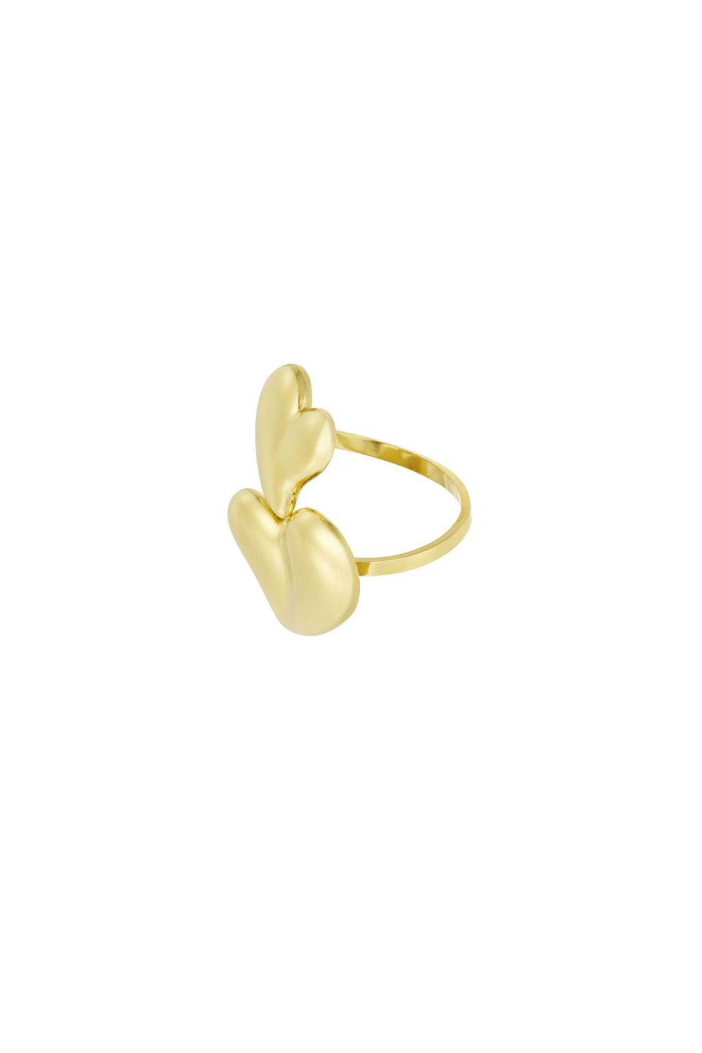 Double Heart Ring | Gold