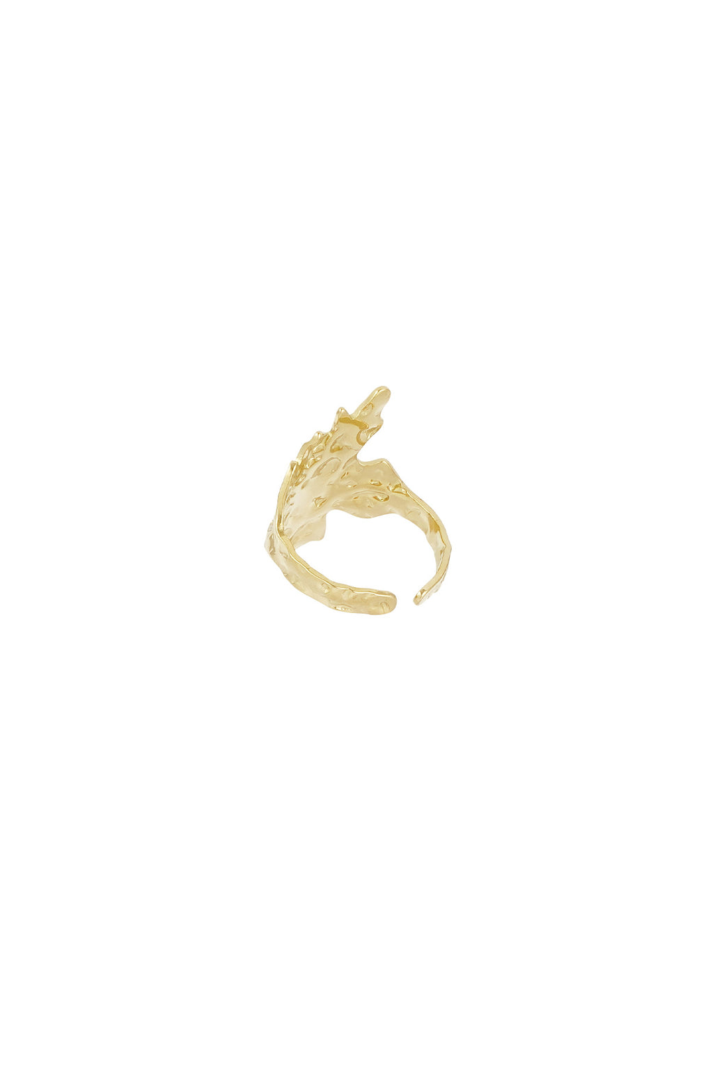 Textured Artistic Ring | Gold