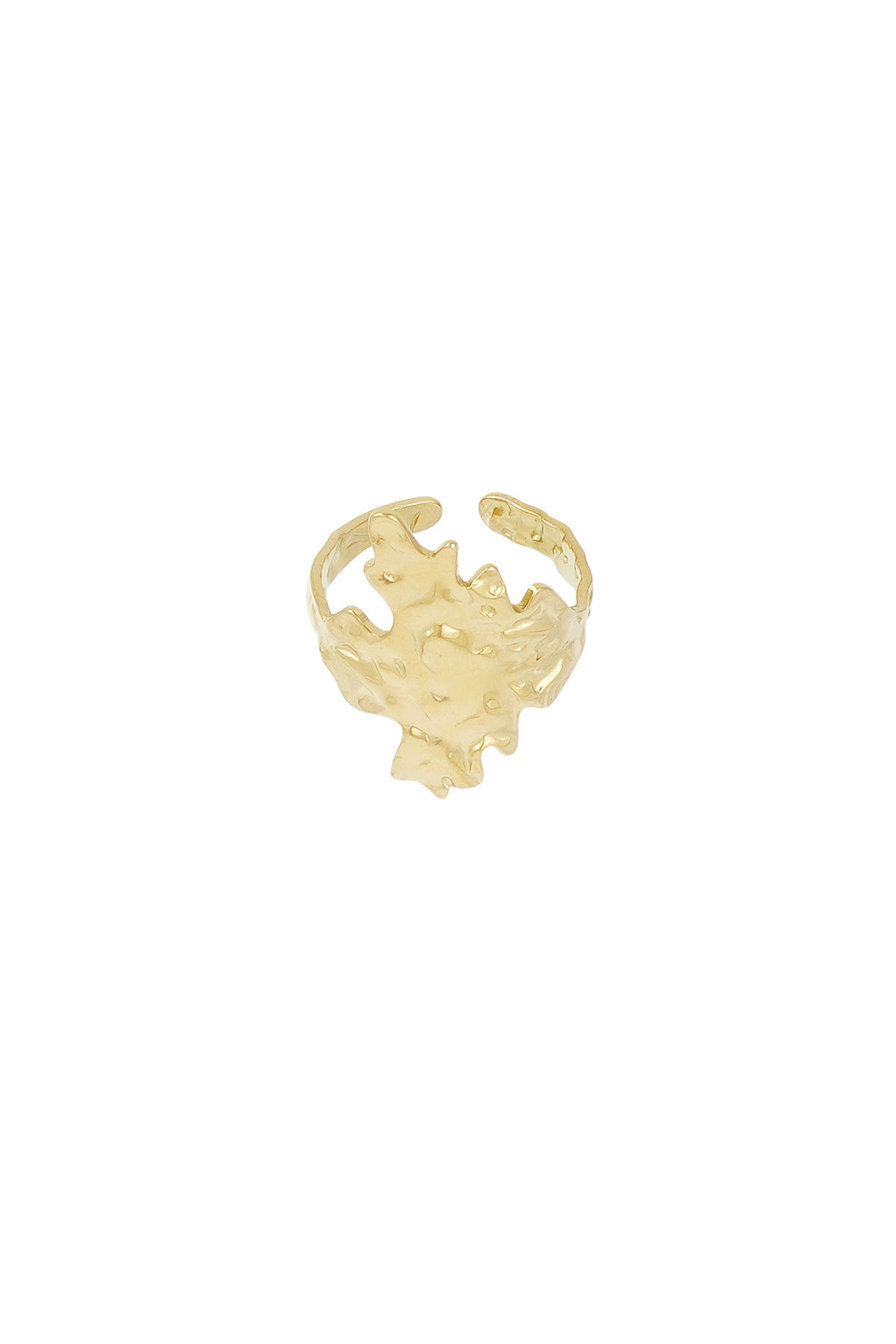 Textured Artistic Ring | Gold