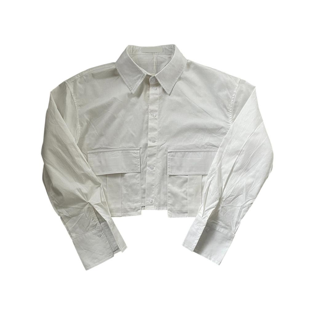 Timeless Cropped Blouse | White