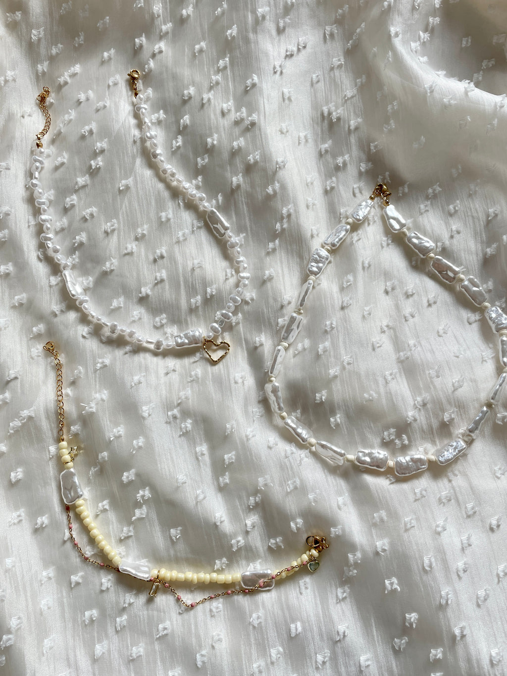 Heart Pearl Necklace