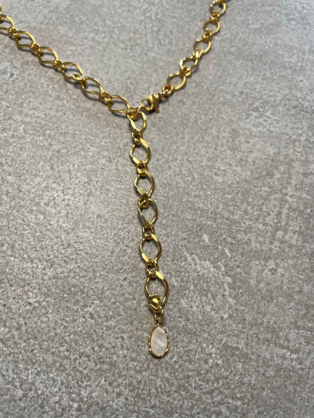 Y- Pearl Drop Necklace