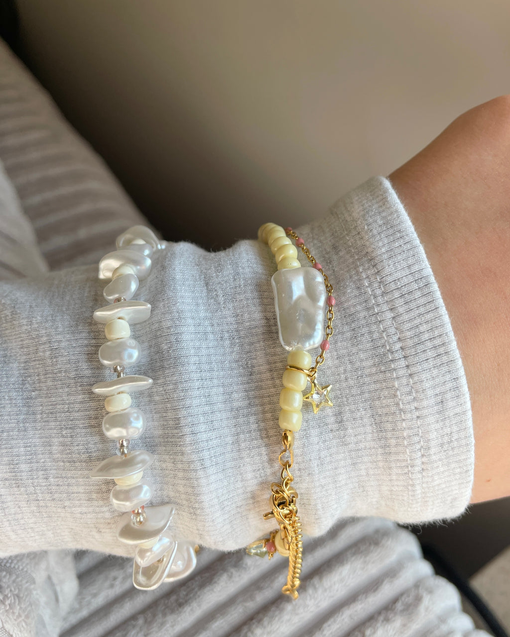Sky Yellow Double Anklet/Bracelet