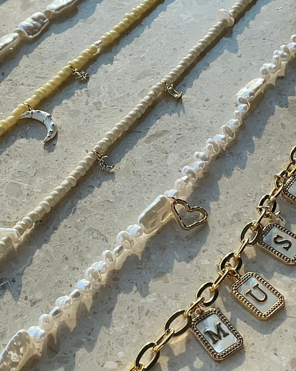 Heart Pearl Necklace