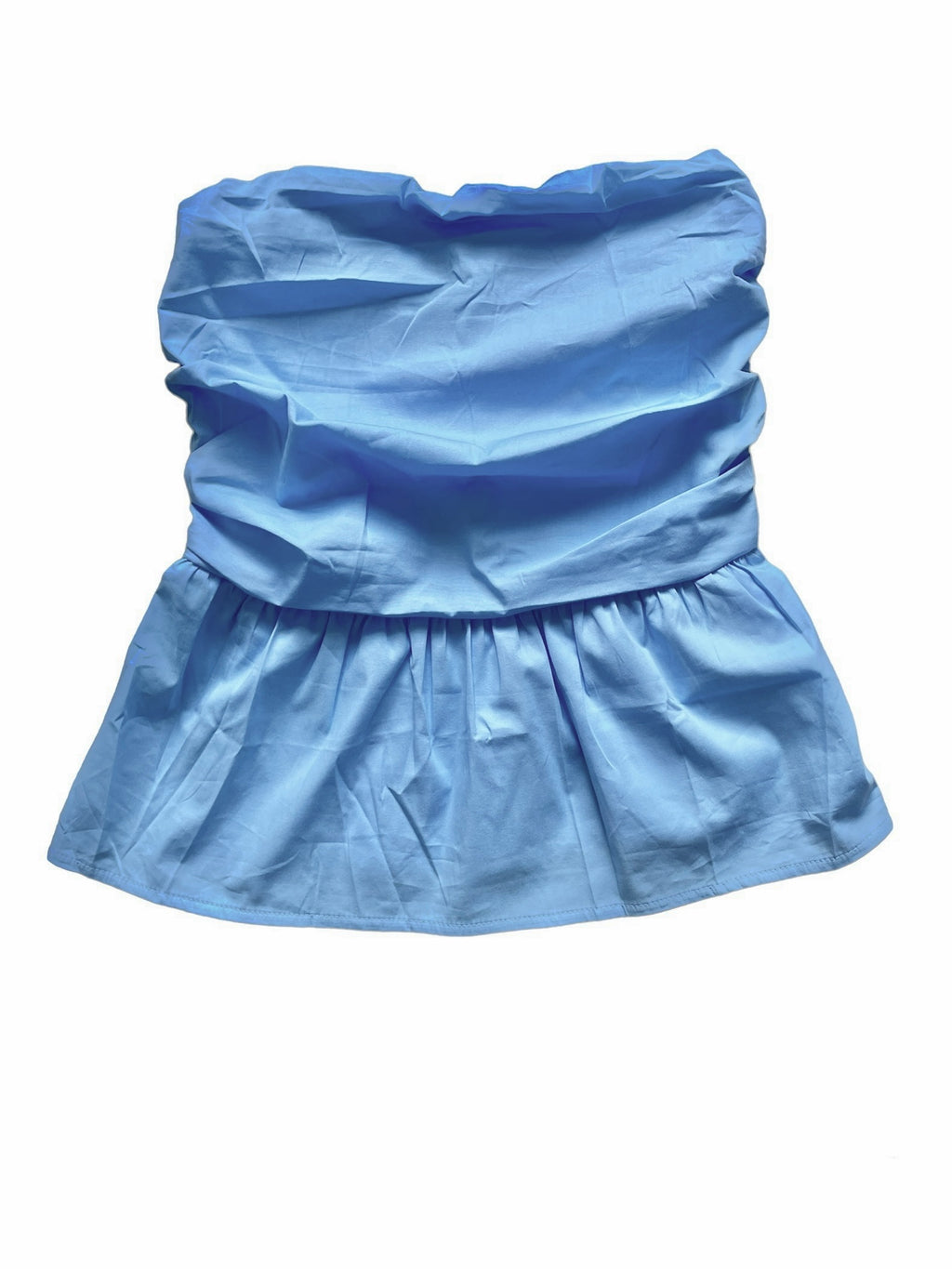 Strapless Top | Blue