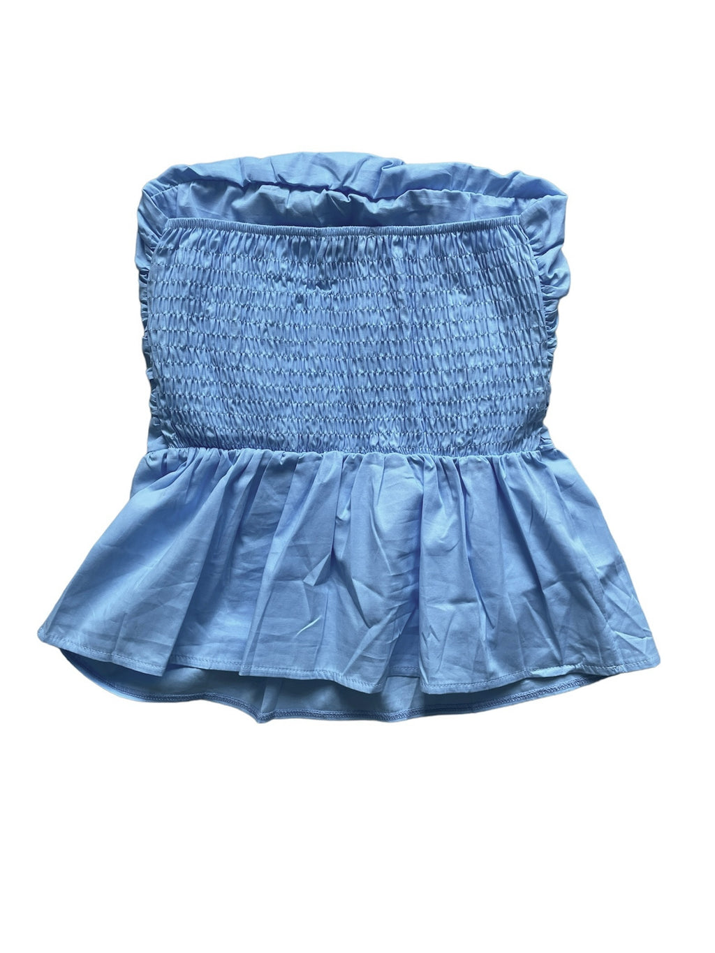 Strapless Top | Blue
