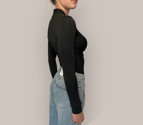 Body V Neck | Black