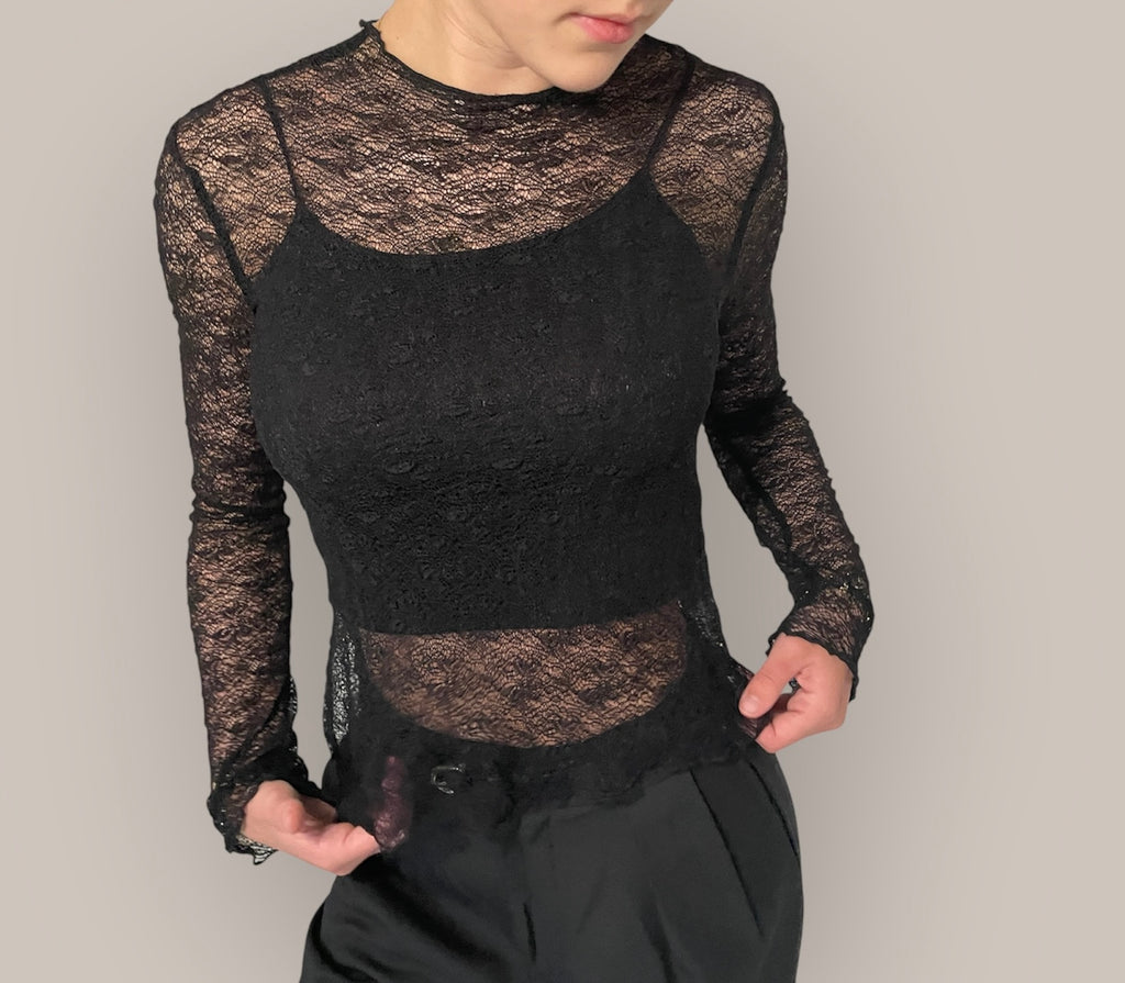 Lace Top | Black